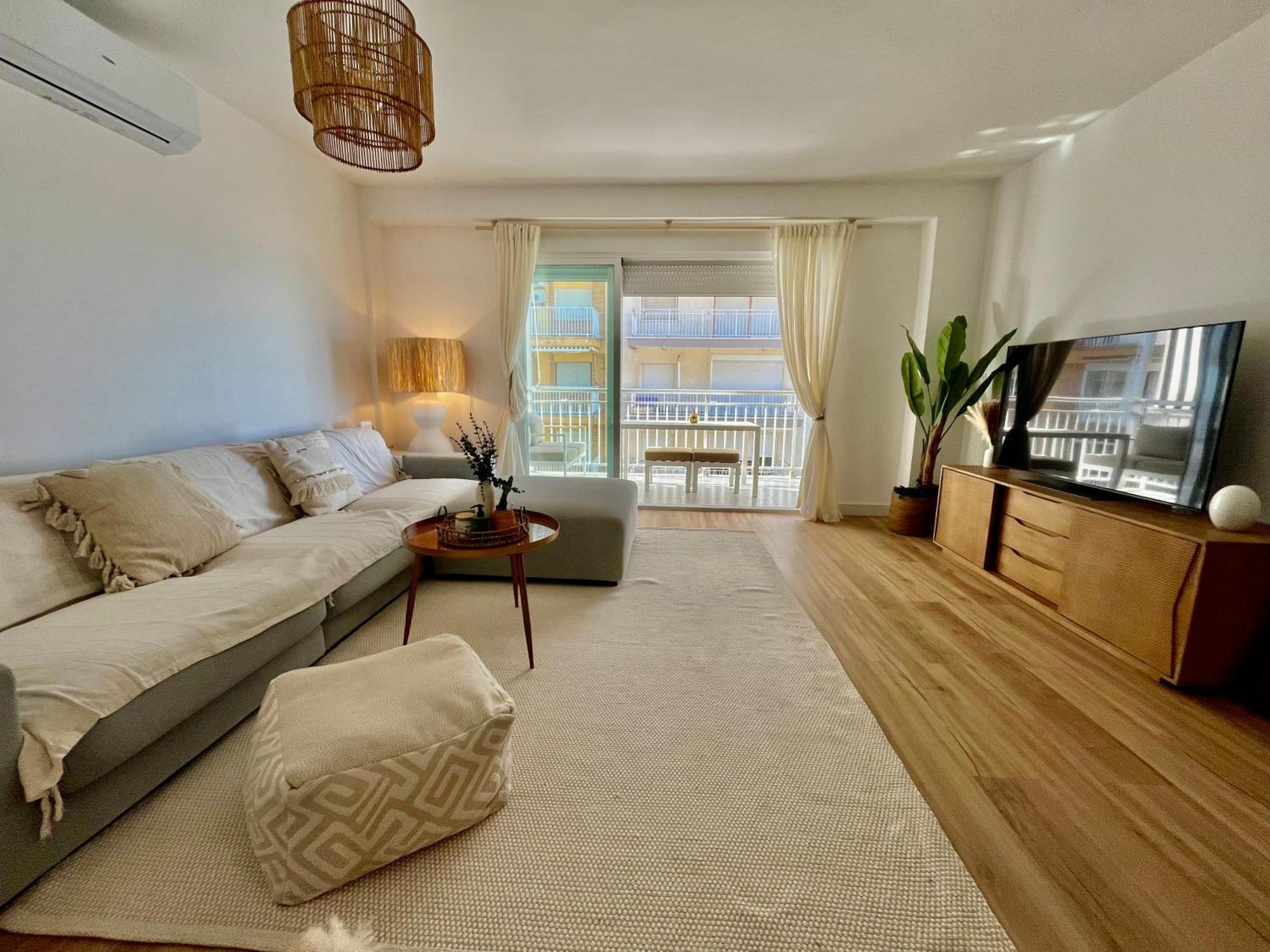 Appartement Casa Oli,1 Linea De Playa, Familias Y Parejas à Playa de Gandia Extérieur photo